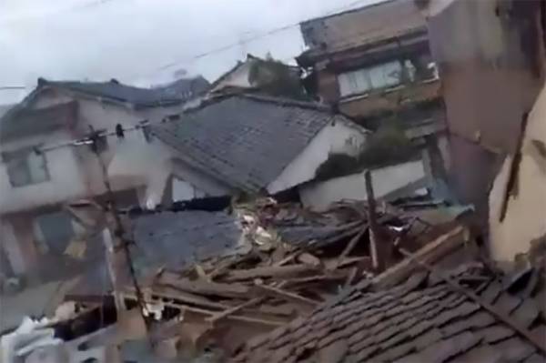 В японской префектуре Исикава произошло новое землетрясение