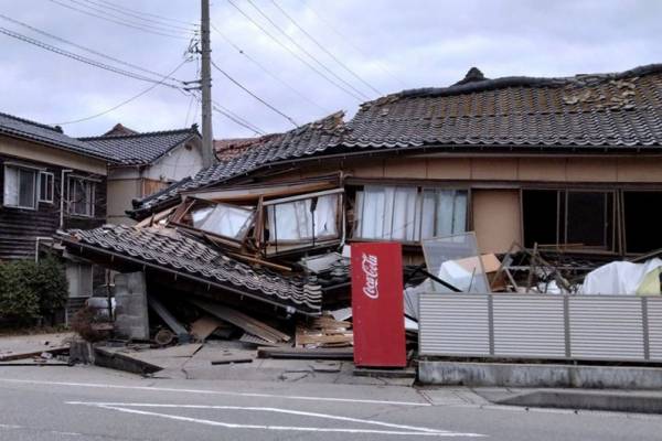 Землетрясение в японской префектуре Исикава стало самым мощным с 1885 года