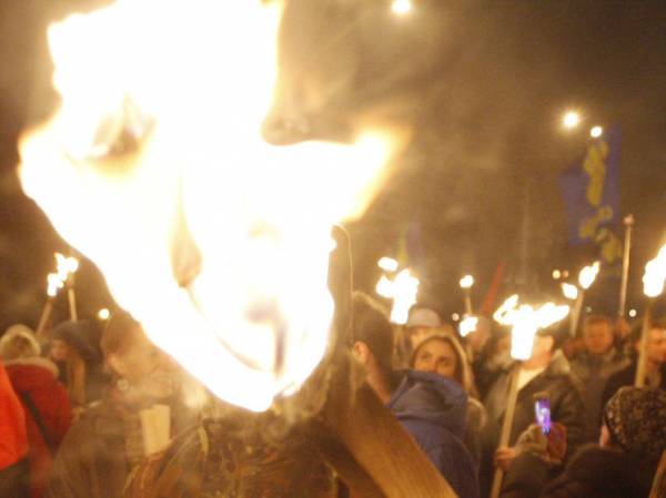 Радикалы Одессы провели «скудное шествие» в честь Бандеры
