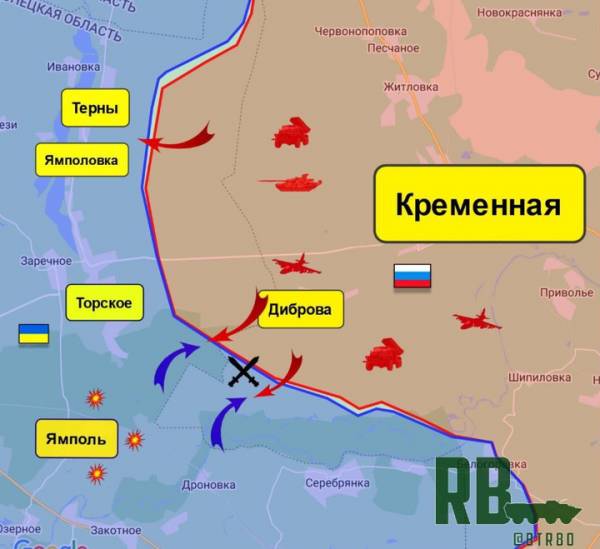 Российская армия продвигается в Серебрянском лесничестве