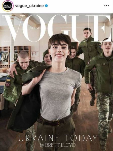 Украинский журнал раскритиковали за военный гламур