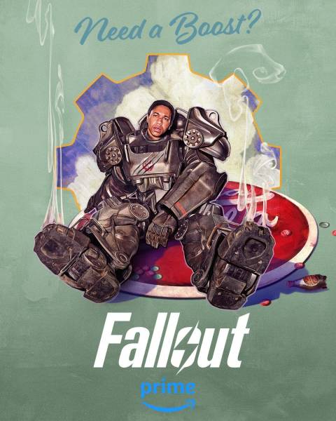Элла Пернелл с бутылкой Ядер-Колы на новом постере сериала Fallout