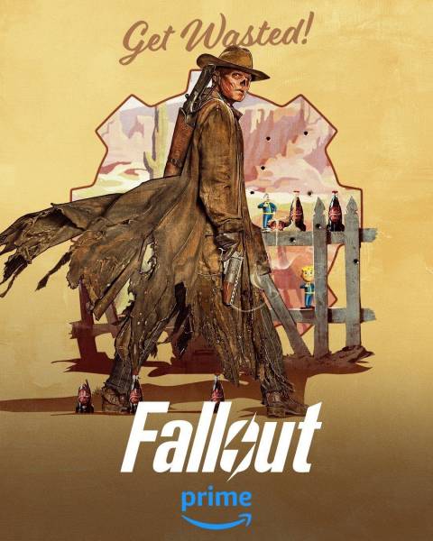 Элла Пернелл с бутылкой Ядер-Колы на новом постере сериала Fallout