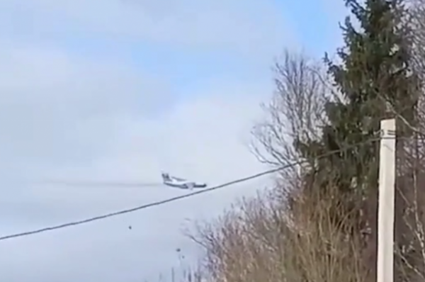 Очевидец рассказал, что военный самолет Ил-76 упал в лесу под Иваново