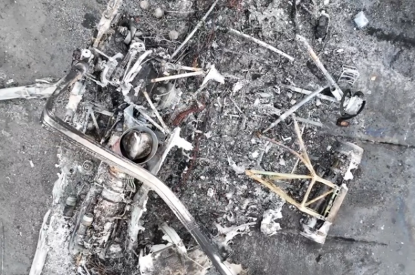 Появились кадры с места взрыва в воинской части в Приднестровье