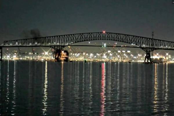 Cнёс, и точка. Мост в гавани Балтимора уничтожен контейнеровозом DALI