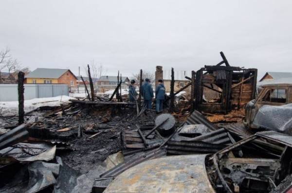 В Башкирии семья из четырех человек погибла при пожаре в частном доме