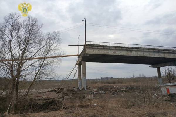 Шесть человек пострадали при обрушении моста в Смоленской области