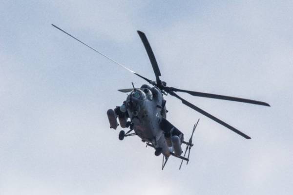 Военный вертолет Ми-24 потерпел крушение у западного побережья Крыма