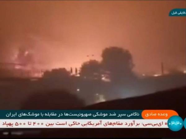 Иранское ТВ выдало видео с пожаром в Чили за удар по Израилю